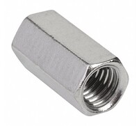 3/8-16 X 1/4-20 HEX COUPLING NUT - REDUCER NC ZINC PLATED